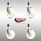 Service Caster 5 Inch 316SS Nylon Wheel Swivel 1-1/4 Inch Expanding Stem Caster Set SCC SCC-SS316EX20S514-NYS-114-4 - alternate 2